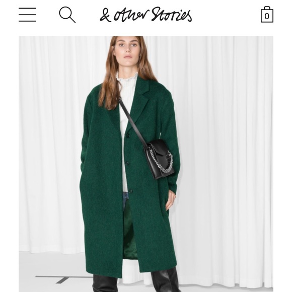 dark green coat